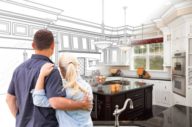 Custom kitchen cabinets installed in a Clayton home